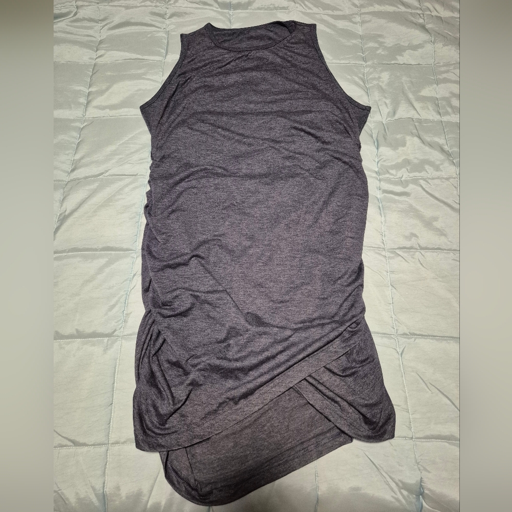 Blue Ruched Dress